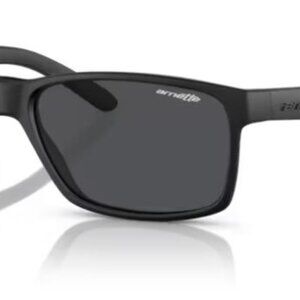 Arnette AN4185 Slickster Sunglasses Sun Glasses 447/87 Rubber Black Grey NEW